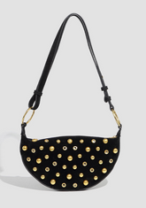 Studded Eclipse Shoulder Bag